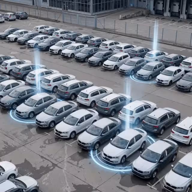 cars in a parking lot